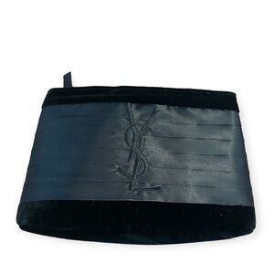 Yves St Laurent velvet and satin clutch bag